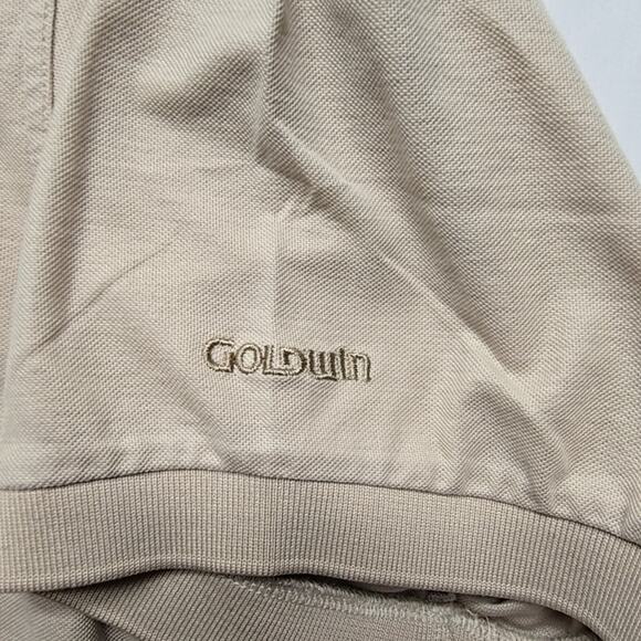 Vintage U.S. Open 1997 Goldwin Men's XXL Polo Shirt Beige Golf Apparel Cotton - Picture 5 of 8
